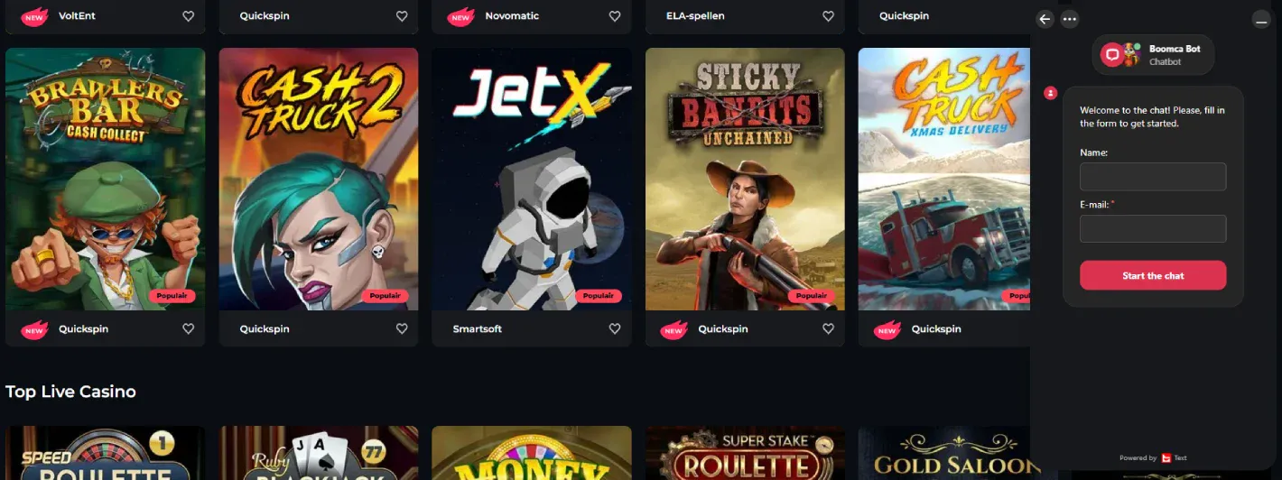 boomerang casino klantenservice 