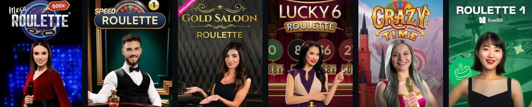 Live roulette, blackjack en baccarat bij Boomerang Casino